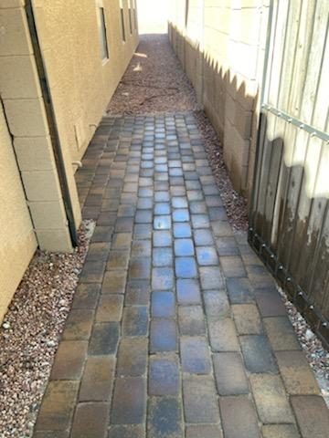 Paver pathway installation